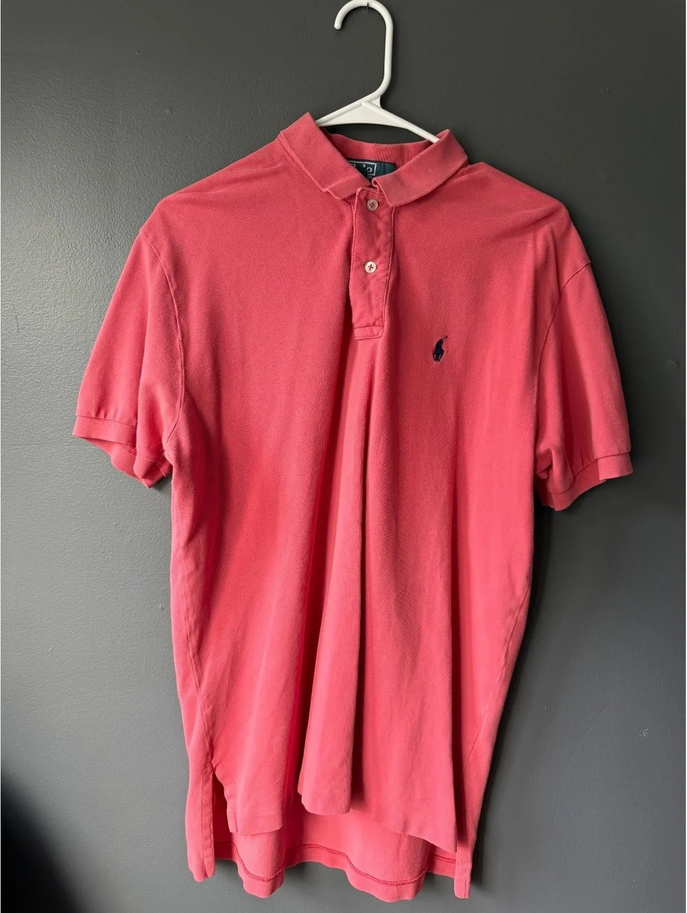 Polo Ralph Lauren Men's Classic Fit Polo Shirt M Medium Pink Cotton
